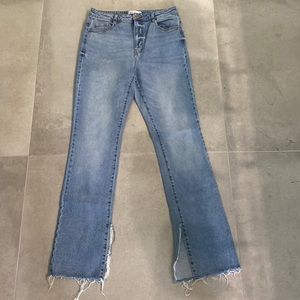 Zara | Denim Flare with Slit hem